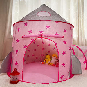 KT KT-ZHHJ Jeu d'activités pour jeunes enfants en trois parties, en plastique ABS, comprenant une maison de jeu, une yourte, une fusée, une capsule spatiale, une <span class=keywords><strong>piscine</strong></span> à balles et un <span class=keywords><strong>tunnel</strong></span>, 5-7 ans - Product Image 4