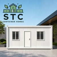Maison conteneur préfabriquée de 20 pieds en kit, logement modulaire, dortoir et bureau de chantier pour camp de construction