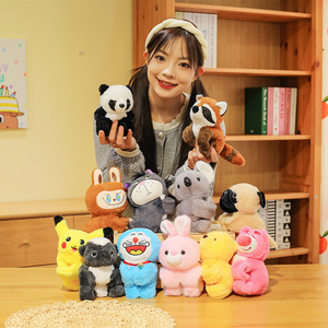 Bear Plop Ring Plush Toy Bracelet <strong>with</strong> Polyester and PP Cotton Filling for Children - Product Image 1