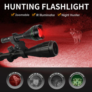 75mm 비구면 렌즈 850nm 적외선 LED 야간 투시경 손전등 장거리 줌 가능 알루미늄 합금 바디 사냥 1508-75 - Product Image 6