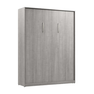Marco de acero <span class=keywords><strong>vertical</strong></span> doble tamaño queen <span class=keywords><strong>cama</strong></span> de pared con listón de madera tamaño personalizado ahorro de espacio oculto <span class=keywords><strong>cama</strong></span> Murphy con <span class=keywords><strong>armario</strong></span> - Product Image 4