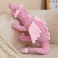 Jc Nouvelle Peluche Douce Motif Dragon & Léopard, Poupée Réconfortante avec Rembourrage en Coton PP 50cm pour 0-24 Mois