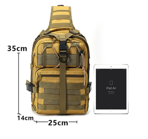 Outdoor Tactical Sling Shoulder <strong>Bag</strong> Molle Crossbody Chest <strong>Bag</strong> with Polyester Lining Zipper Closure Waterproof Camouflage - Product Image 4