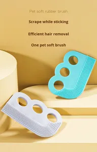 <b>Pet</b> Hair Removal Tool Double Sided Carpet <b>Brush</b> Soft Hair Remover Woven Dog Hair Removal Comb and Coat <b>Brush</b> - Product Image 2