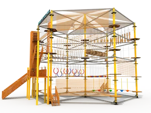 Bettaplay cao ngoài trời thiết bị tập thể dục rừng trẻ em phiêu lưu công viên trở ngại thách thức dây tất nhiên và khóa học trở ngại - Product Image 2