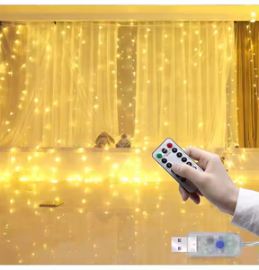 <strong>Best</strong> Selling <strong>Christmas</strong> Tree Bedroom Outdoor Indoor Wall Decoration with 300 <strong>Light</strong> Emitting Diode White Plug U Disk Curtain <strong>Light</strong> - Product Image 1