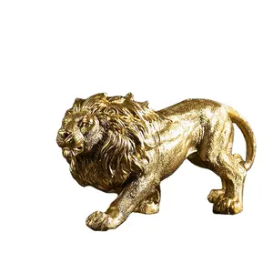 2023 Customized Polyresin Lion Statue Resin Lion Figurine Tiger Sculpture Decor