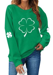 <strong>St</strong>.<strong>patricks</strong> <strong>Day</strong> Green Clover Sweatshirt <strong>St</strong> <strong>Patricks</strong> Woman Clothes Apparel - Product Image 2