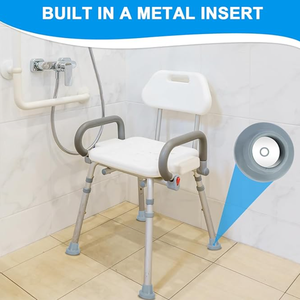 Pieds en caoutchouc <span class=keywords><strong>pour</strong></span> chaise de douche 28mm Capuchons de remplacement robustes <span class=keywords><strong>pour</strong></span> siège de <span class=keywords><strong>bain</strong></span> adaptés au transfert de <span class=keywords><strong>baignoire</strong></span> et aux tabourets Design - Product Image 6