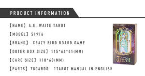 <span class=keywords><strong>Jeu</strong></span> <span class=keywords><strong>de</strong></span> Cartes <span class=keywords><strong>de</strong></span> Tarot Classique A.E. Waite 78 Cartes avec Manuel d'Instructions pour Divination par Cartes Flash et Jeux <span class=keywords><strong>de</strong></span> Société - Product Image 4