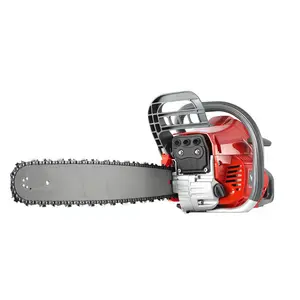 Garden Chainsaw 52/58Cc 2 Strokes Easy Start Long Chain Petrol Chain Saw Wood Cutting Machine Gasoline Chainsaw