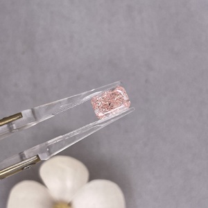 Diamant de laboratoire IGI certifié CVD taille radiant ROSE VIVANT FANCY 2 carats pour sertissage de bague - Product Image 1