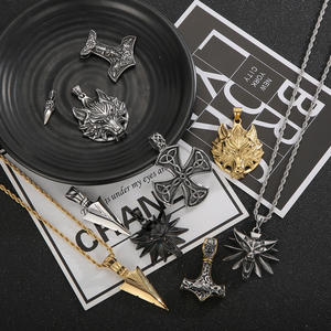 Kalen Noridc-collar con colgante de diente de Lobo, joyería de acero inoxidable, amuleto de runas, martillo, Thor, punta de lanza, nórdico, Vikingo, nórdico, Mjolnir - Product Image 5