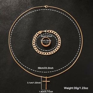 Alloy Fashion Stainless Steel Quartz Watch <b>Bracelet</b> Jewelry Set Classic Boy Gold Geneva Watches Set for Men - Product Image 5