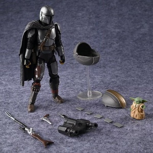 Personalizzato 6 pollici Mandalorian Baby <span class=keywords><strong>Yoda</strong></span> Action Figure nuova condizione PVC modello di plastica giocattolo modello ODM ABS per regalo di intrattenimento - Product Image 6