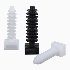 PUWE Schwarz Weiß CH-6/8 Gecko Kabelbinder halter Nylon Bundle aus Zahn Kabelbinder Fixed Seat - Product Image 2