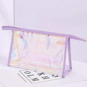 Bolsa de Trabajo Holográfica Iridiscente Reutilizable al por Mayor, Bolso de Mano Grande de PVC Arcoíris, Bolsa Transparente para Cosméticos, para Deportes, Viajes y Oficina - Product Image 5