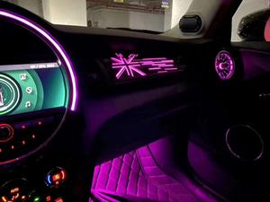 ชุด12สีสำหรับ BMW MINI COOPERS 2015-2022 LED สำหรับตกแต่งแดชบอร์ดไฟส่องสว่างโดยรอบหัวฉีดร่วมนักบิน - Product Image 5