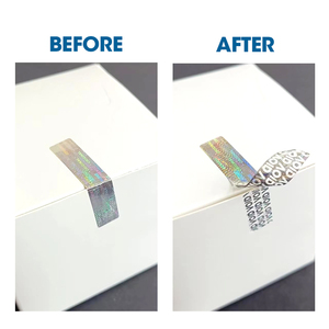 Tùy chỉnh làm xáo trộn thẻ bằng chứng đầu ra chống giả nhãn với số duy nhất an ninh xác thực 3D ba chiều QR mã Sticker - Product Image 5