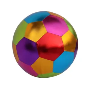 ผ้าโลหะกำยำลูกบอลของเล่นพองสีม่วงทองและสีเขียว
