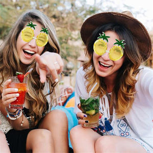 Crazy Night Fiesta Tropical piña gafas <span class=keywords><strong>de</strong></span> sol Ocean Line Luau fiesta gafas <span class=keywords><strong>de</strong></span> sol para la playa fiesta temática suministros Decoración - Product Image 6