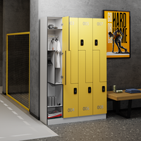 Nouveaux Vestiaires de Salle de Sport Personnalisés avec Bancs, Design Commercial Intelligent, Imperméables, en Stratifié Compact Phénolique HPL pour Rangement en Salle