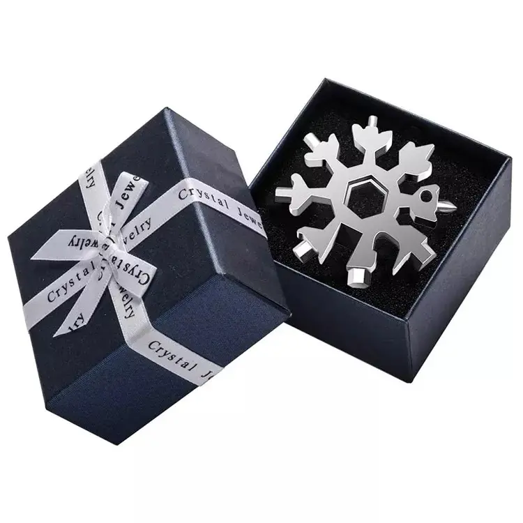 Factory Price 18-in-1 Snowflake Multi Tool EDC Keychain Tools Portable Mini Multi Wrench