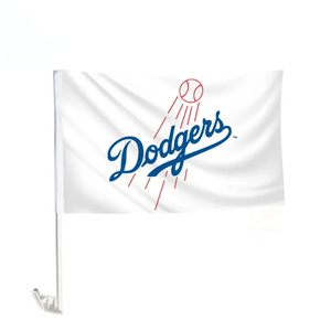 Banderas de Coche de los Dodgers de Los Ángeles, Mini Banderas para Ventana de Auto MLB LA - Product Image 2