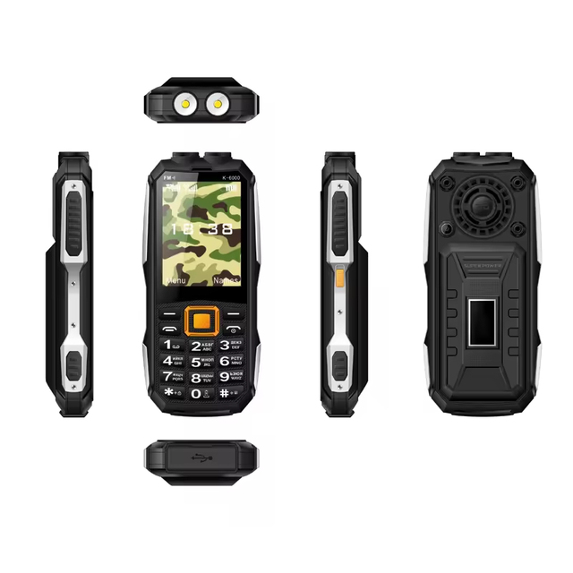Supporting Charging K6000 Big Speaker 2.8 Inch Super Slim Mobile Phone Dual Sim Cell Phone Backup Feature Mobile Phone