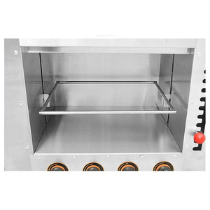 Horno eléctrico de sobremesa con placa de ondas, parrilla de salamandra, 4 fogones infrarrojos - Product Image 3
