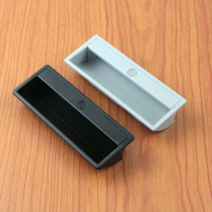 Poignée de tiroir encastrée en plastique ABS, rectangulaire, moderne et simple, pour meubles, modèle Ls711 - Product Image 2