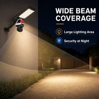 Proveedor Directo de Fábrica, Lámpara Solar con Cámara de Seguridad Inteligente con Detección de Movimiento para Entrada de Casa, Patio o Villa
