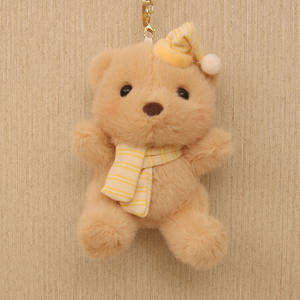 11Cm Schattige Pluche Teddybeer Sleutelhanger Met Sjaal 3 Kleuren Perfecte Kinderen Cadeau Speelgoed Sleutelhanger Rugzak Hanger Pluche Speelgoed - Product Image 3