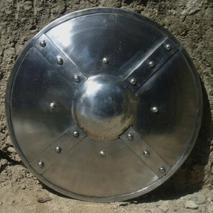 Steel Round Shield Medieval Warrior 24 Inch Handmade Durable Promotional <b>Gift</b> - Product Image 1