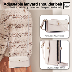 สําหรับOPPO Reno F25 ยาวLanyard FlipหนังสําหรับReno 11F 11 10 Pro 8T 8 Pro <span class=keywords><strong>8Z</strong></span> 7 7Z 7 ซิปกระเป๋าสตางค์อุปกรณ์เสริม - Product Image 5