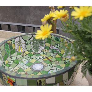 Lavabo de Mosaico Rose Town para Exteriores, Patio, Balcón, Terraza, Diseño Artístico Decorativo - Product Image 4