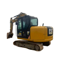 Mini-excavatrice sur chenilles Caterpillar d'occasion à bas prix, modèle 307E2 2018, 7 tonnes, avec moteur hydraulique et boîte de vitesses