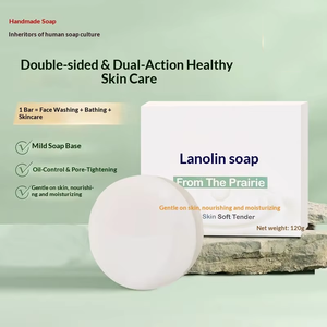 Savon Artisanal au Suif de Mouton et Lait de Chèvre – Parfum Longue Durée, Nettoyage Doux pour le Bain et le Visage, Peau <span class=keywords><strong>Tendre</strong></span> - Product Image 4