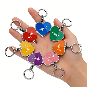 Custom Metal Keychains Multi Color Custom Engraved Logo Key Rings Wedding Favors Holders with MOQ 50