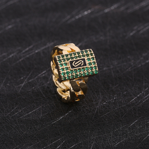Nuovo Anello Moda in Ottone Placcato Oro 14k, Gioiello a Forma di Cubo S, Regalo Alla Moda - Product Image 4