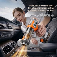 NOUVEAU - Aspirateur de voiture sans fil 120W 80000RPM, moteur sans balais, haute puissance, multi-usages, souffleur et aspirateur détachable