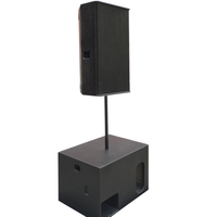Système de sonorisation complet 2700W avec 2 enceintes de 15 pouces et 2 caissons de basses de 18 pouces pour groupes de musique et événements en plein air