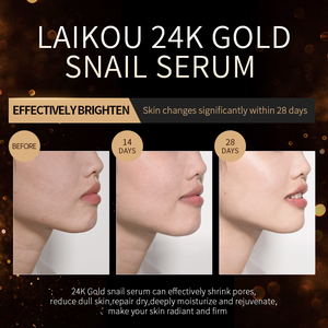 เซรั่มบำรุงผิวหน้า LAIKOU 30 มล. ลดเลือนริ้วรอย ฟื้นฟูผิวกระจ่างใส เซรั่มทองคำ 24k - Product Image 4