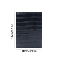 JOYSUN – Protège-passeport multi-fentes en cuir PU léger, imperméable et durable, texture croco, pour documents de voyage – Vente en gros