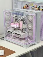 Boîtier PC vertical personnalisable NPC Rem OEM, tour ATX, châssis de bureau ARGB, boîtier d'ordinateur de jeu en verre trempé avec ventilateur