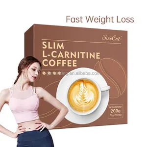 Manufacturing unisex L-carnitine instant black coffee All Kinds of coffee series GMP factory hot slimming l-carnitine coffee