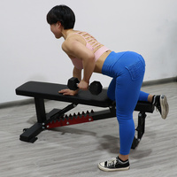 Set Bangku Dumbbell Angkat Berat Dapat Disesuaikan Peralatan Luar Ruangan Gym
