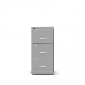 Schedario a 3 cassetti 50x68x108h con dimensioni della maniglia del ponte per una comoda organizzazione