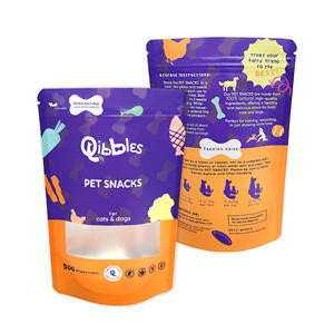 Sac d'emballage pour aliments pour animaux de compagnie personnalisé de haute qualité - Sachets refermables avec fenêtre pour les friandises pour animaux de compagnie - Product Image 2