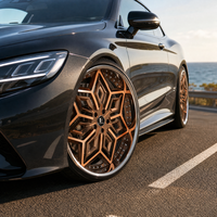 Jantes forgées 3 pièces en bronze 5 branches étoilées 20x10 5x112 6061 T6 sur mesure à déport profond pour Honda, livraison directe usine OEM, vente chaude
